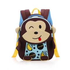 Lightweight Smiling Monkey Kids Bag Fun Daily Backpack