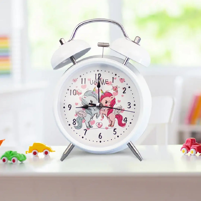 Dreamy Unicorn Retro Twin Bell Alarm Clock