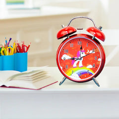 Dreamy Unicorn Retro Twin Bell Alarm Clock