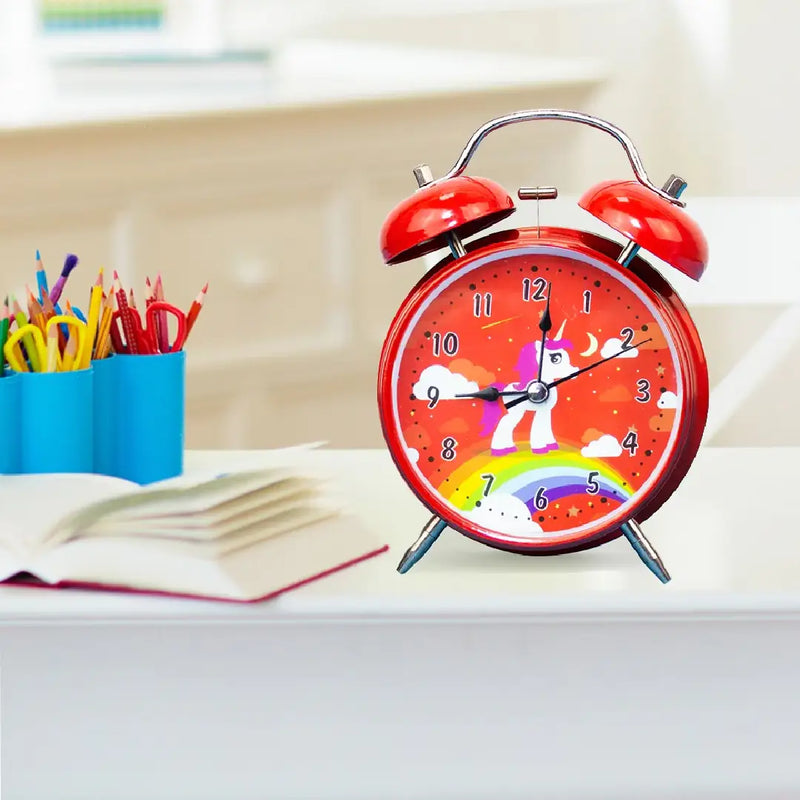 Dreamy Unicorn Retro Twin Bell Alarm Clock