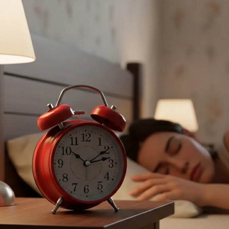 Vintage-Style Red Twin Bell Alarm Clock Loud Alarm & Built-in Backlight