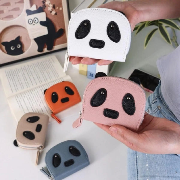 Panda Pattern Slim Daily Wallet for Cards and Folded Currency