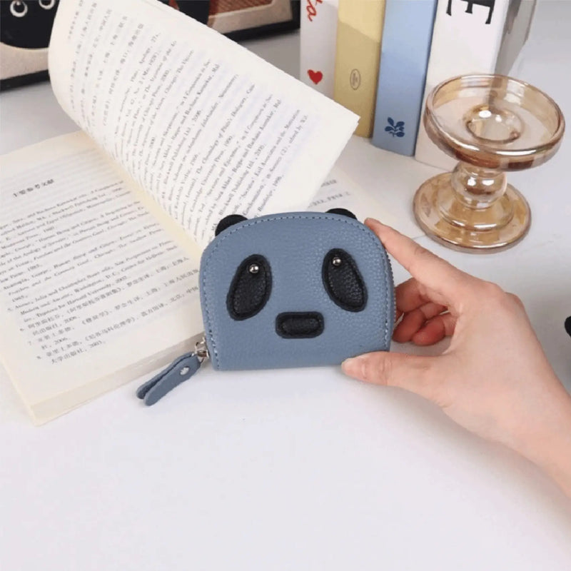 Panda Pattern Slim Daily Wallet for Cards and Folded Currency
