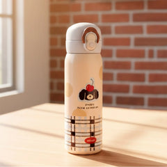 Animal Series Insulated Water Bottle with Built-in Straw