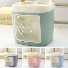 Kawaii Aesthetic Desktop Organizer with DIY Sticker Sheet