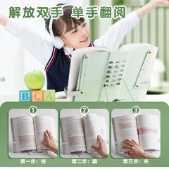 Adjustable Capybara Reading Stand / Book Holder - Green