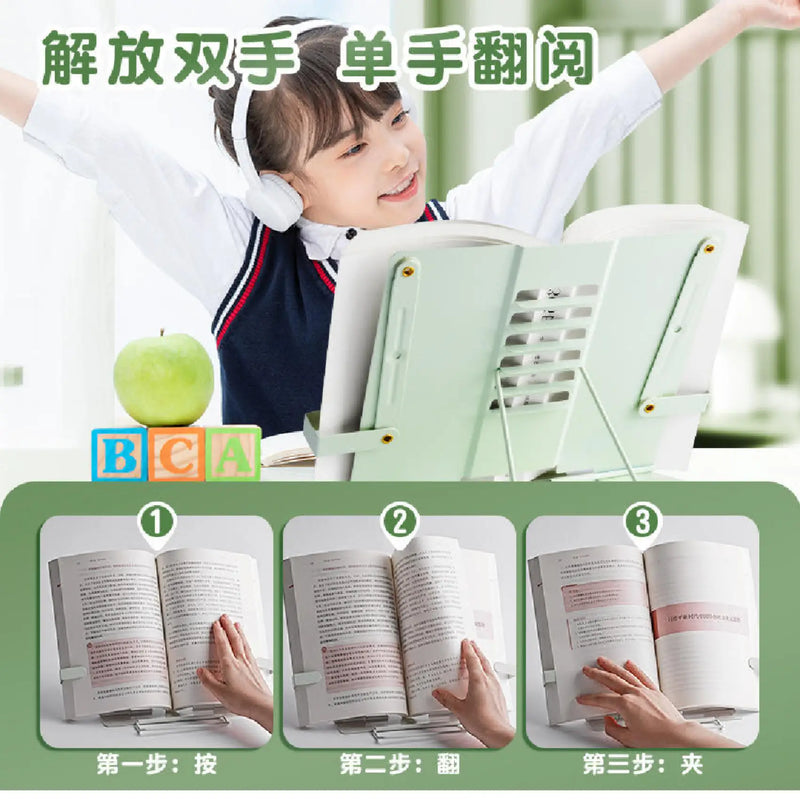 Adjustable Capybara Reading Stand / Book Holder - Green