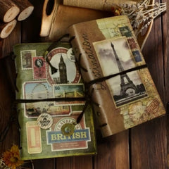 Vintage Retro Style Journal-Scrapbook