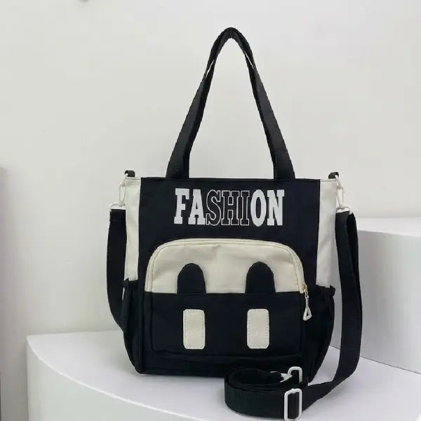 Blush Bunny Pocket Korean Style Tote Bag