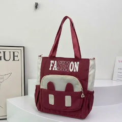Blush Bunny Pocket Korean Style Tote Bag