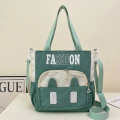 Blush Bunny Pocket Korean Style Tote Bag
