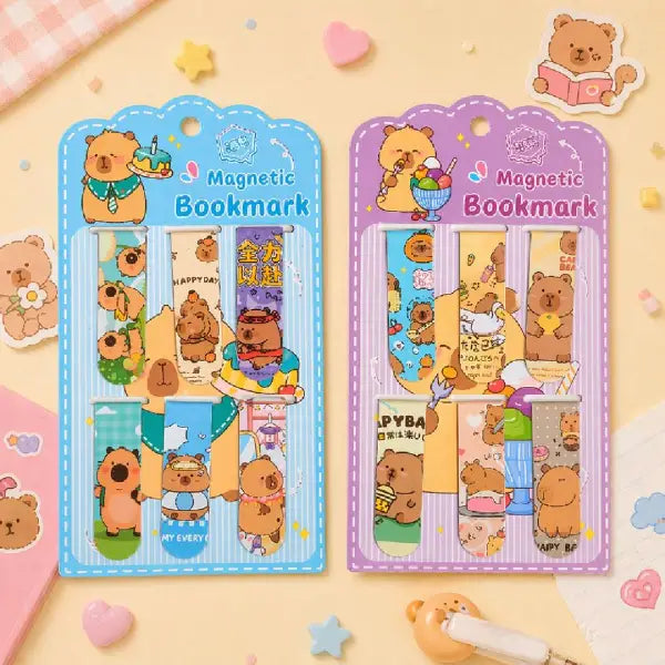 Cartoon Shade Magnetic Bookmark-Pack of 6