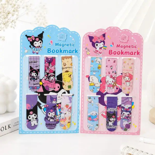 Cartoon Shade Magnetic Bookmark-Pack of 6