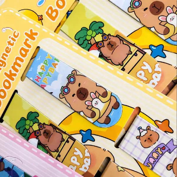 Cartoon Shade Magnetic Bookmark-Pack of 6