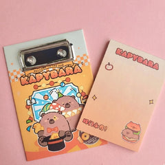 Capybara Designed Mini Dairy With Writing Board