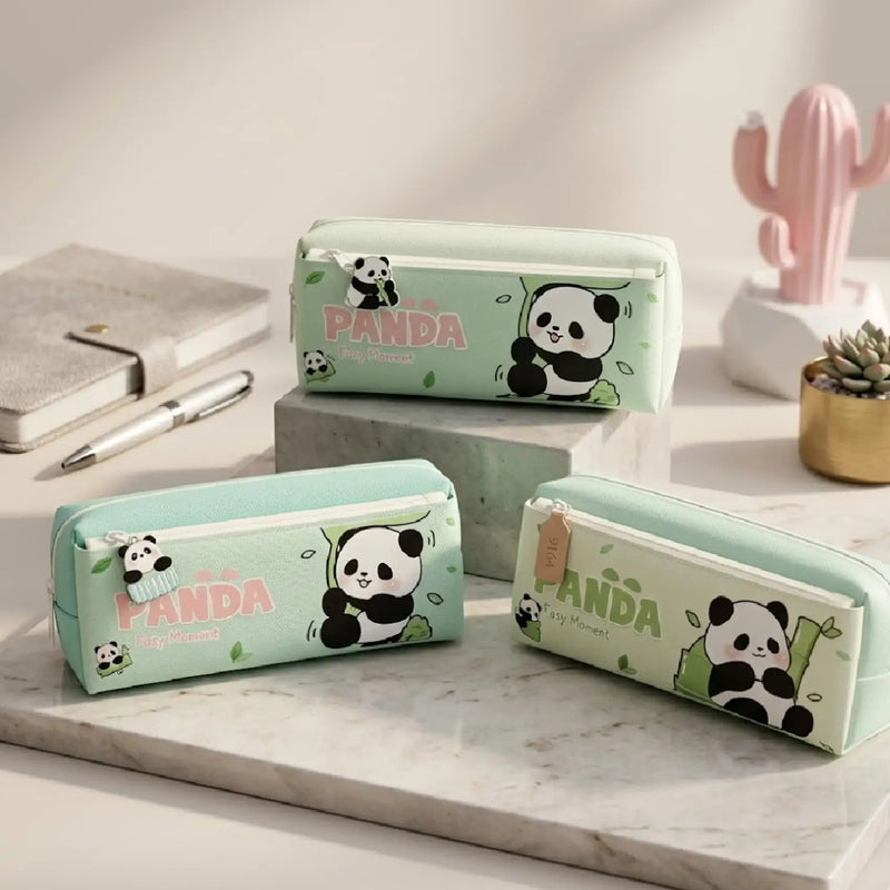 Bamboo Snackers Mint Panda Pouch