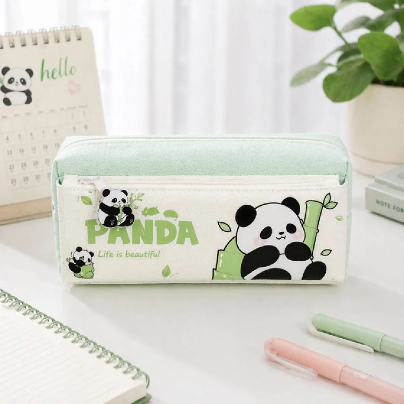 Bamboo Snackers Mint Panda Pouch
