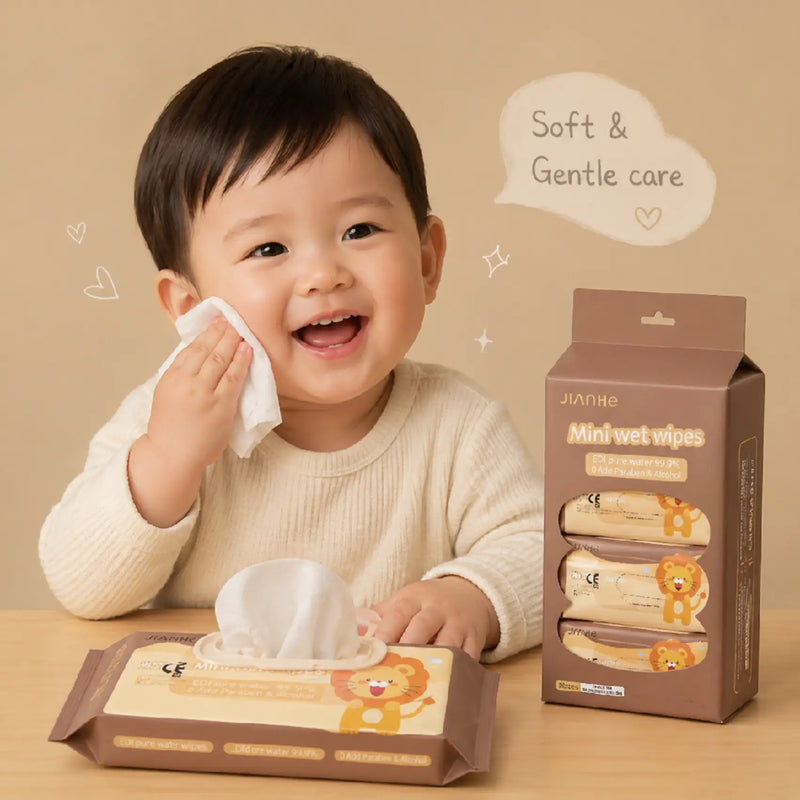 Coffee Lion Mini Wet Wipes 8 Pack Set
