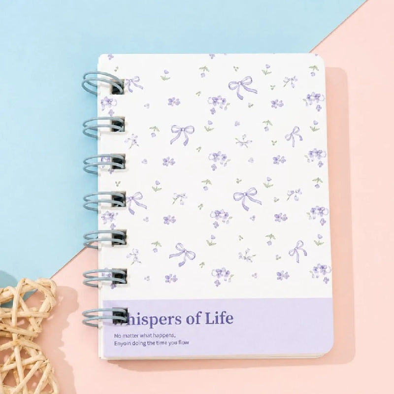 Adorable Bow - Aesthetic A7 Mini Spiral Notepad