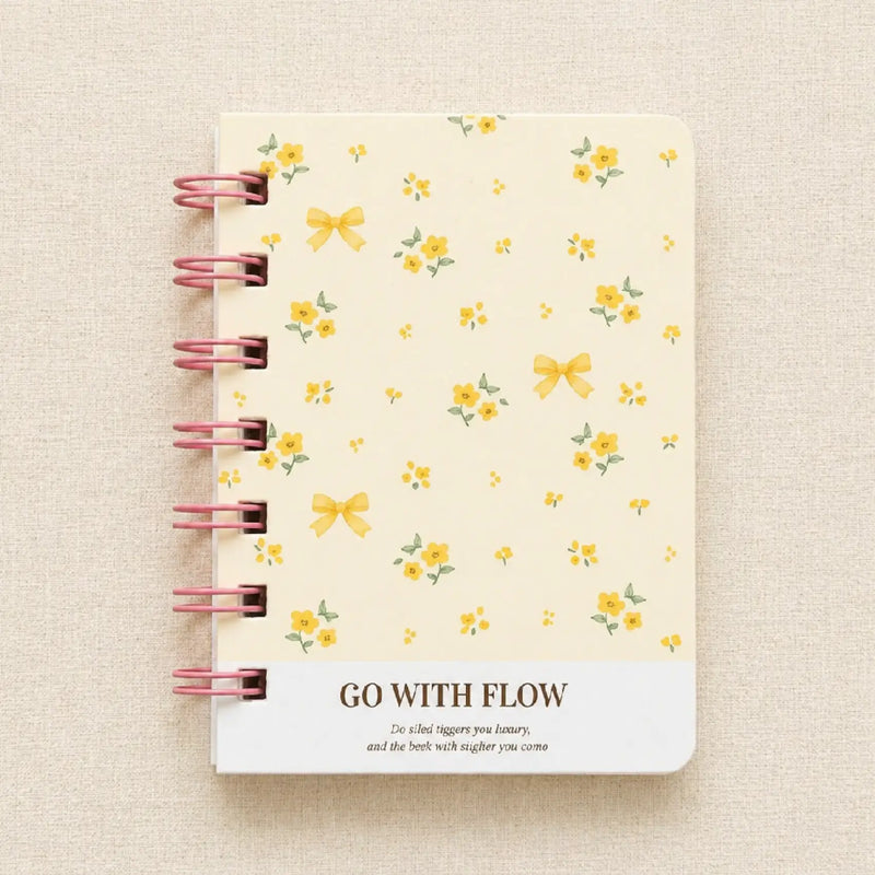 Adorable Bow - Aesthetic A7 Mini Spiral Notepad