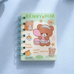 Adorable Baby Bear - Aesthetic A7 Mini Spiral Notepad