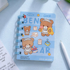 Adorable Baby Bear - Aesthetic A7 Mini Spiral Notepad