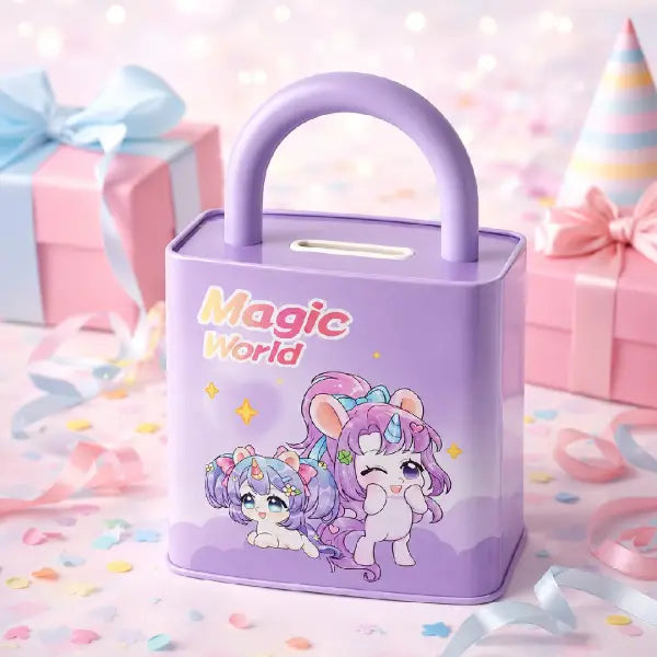 Cartoon Metal Handbag Piggy Bank