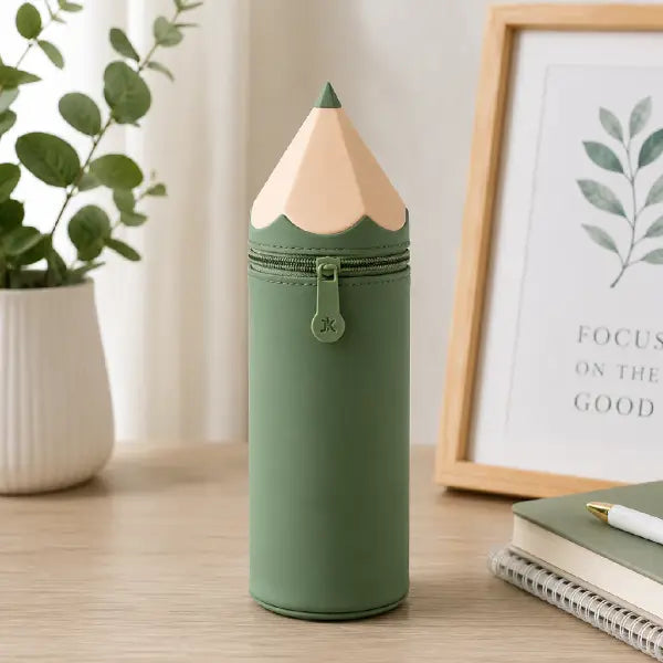 Pencil Shaped Portable Pencil Pouch-Stationery Case