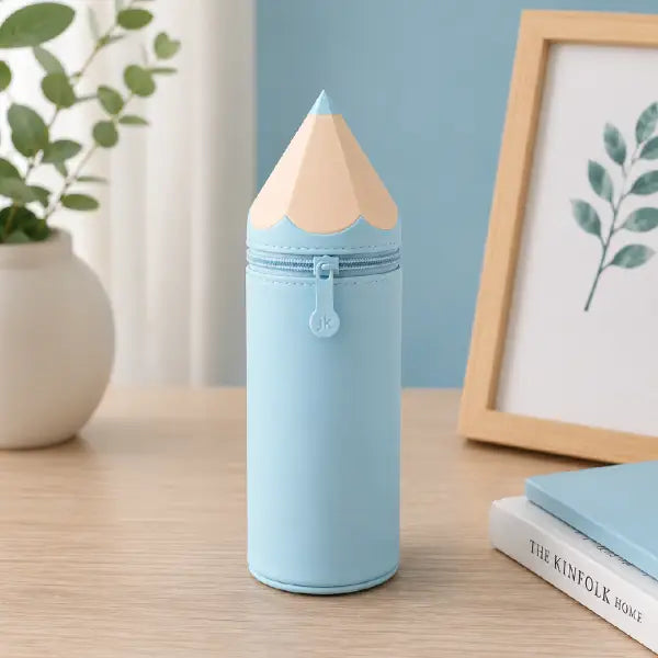 Pencil Shaped Portable Pencil Pouch-Stationery Case