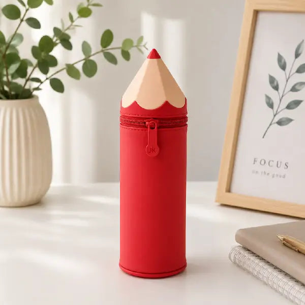 Pencil Shaped Portable Pencil Pouch-Stationery Case