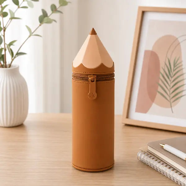 Pencil Shaped Portable Pencil Pouch-Stationery Case