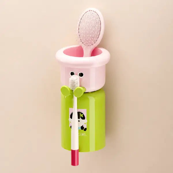 Cute Magnetic Toothbrush Holder-Cup Wall Mounted