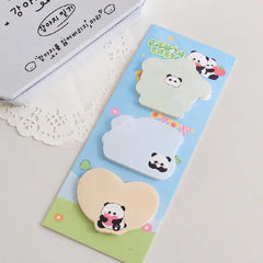 Panda Baby Shape Memo Pads for Journaling and Planners