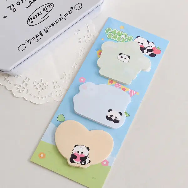 Panda Baby Shape Memo Pads for Journaling and Planners
