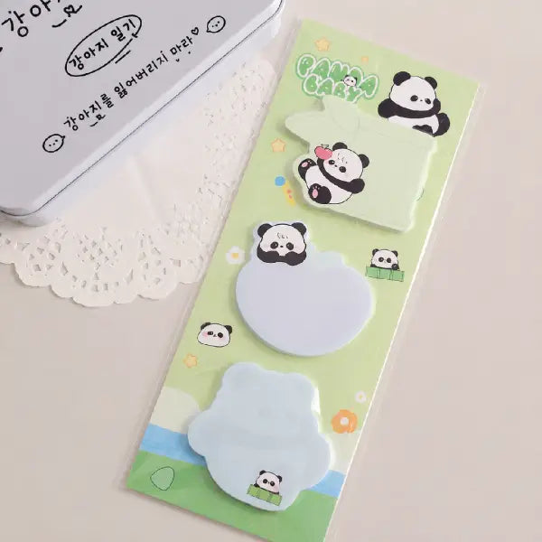 Panda Baby Shape Memo Pads for Journaling and Planners