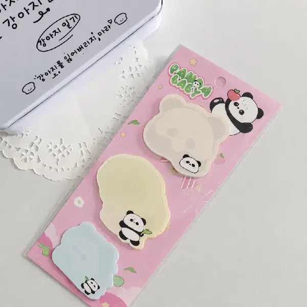 Panda Baby Shape Memo Pads for Journaling and Planners