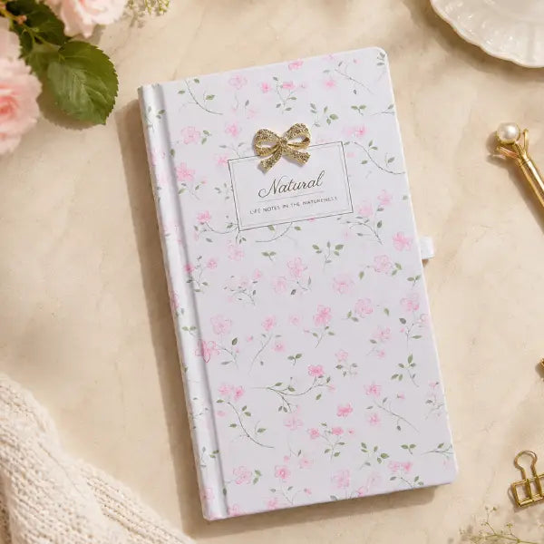 Fresh & Floral Bow Charm H5 Hardbound Handbook Diary