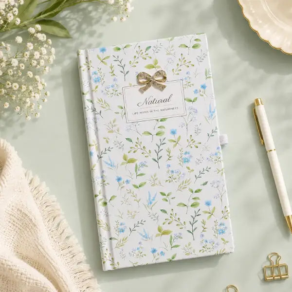 Fresh & Floral Bow Charm H5 Hardbound Handbook Diary
