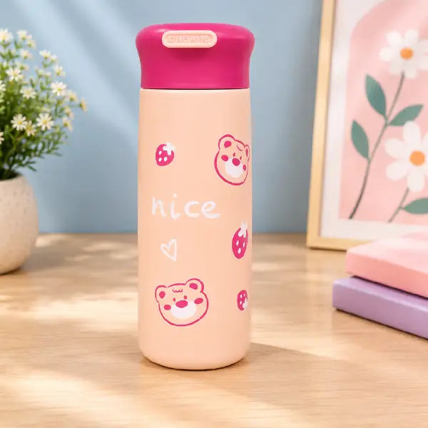 Cute Aesthetic Stainless Steel Drinking Bottle