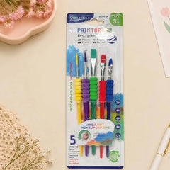 Unique Soft Grip Zone Nylon Brushes Pack of 5 pcs