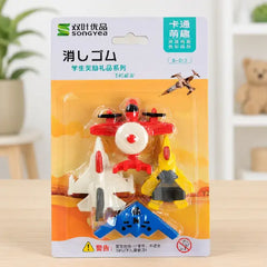 Kawaii Aircraft Shape Eraser Pack of 4