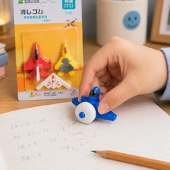 Kawaii Aircraft Shape Eraser Pack of 4