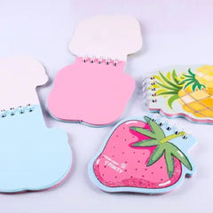 Fruit Shaped Mini Spiral Memo Pad -Mini Notepad