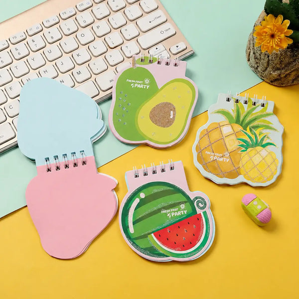Fruit Shaped Mini Spiral Memo Pad -Mini Notepad