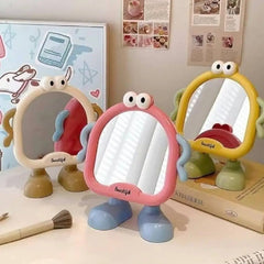 Cartoon Desktop Makeup Mirror with Stand