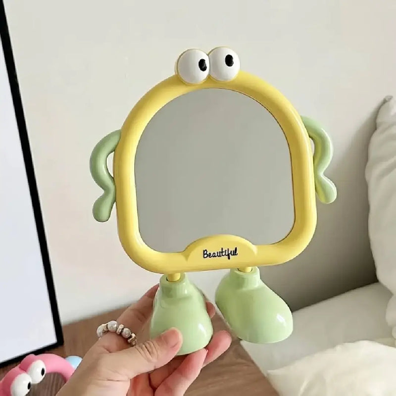 Cartoon Desktop Makeup Mirror with Stand