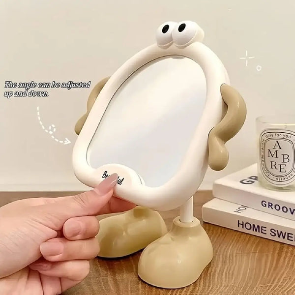 Cartoon Desktop Makeup Mirror with Stand