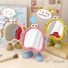 Cartoon Desktop Makeup Mirror with Stand