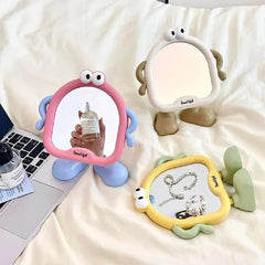 Cartoon Desktop Makeup Mirror with Stand