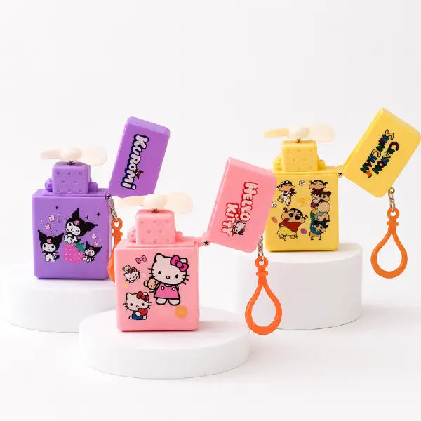 Lighter Shape Portable Mini Fan With Key Chain